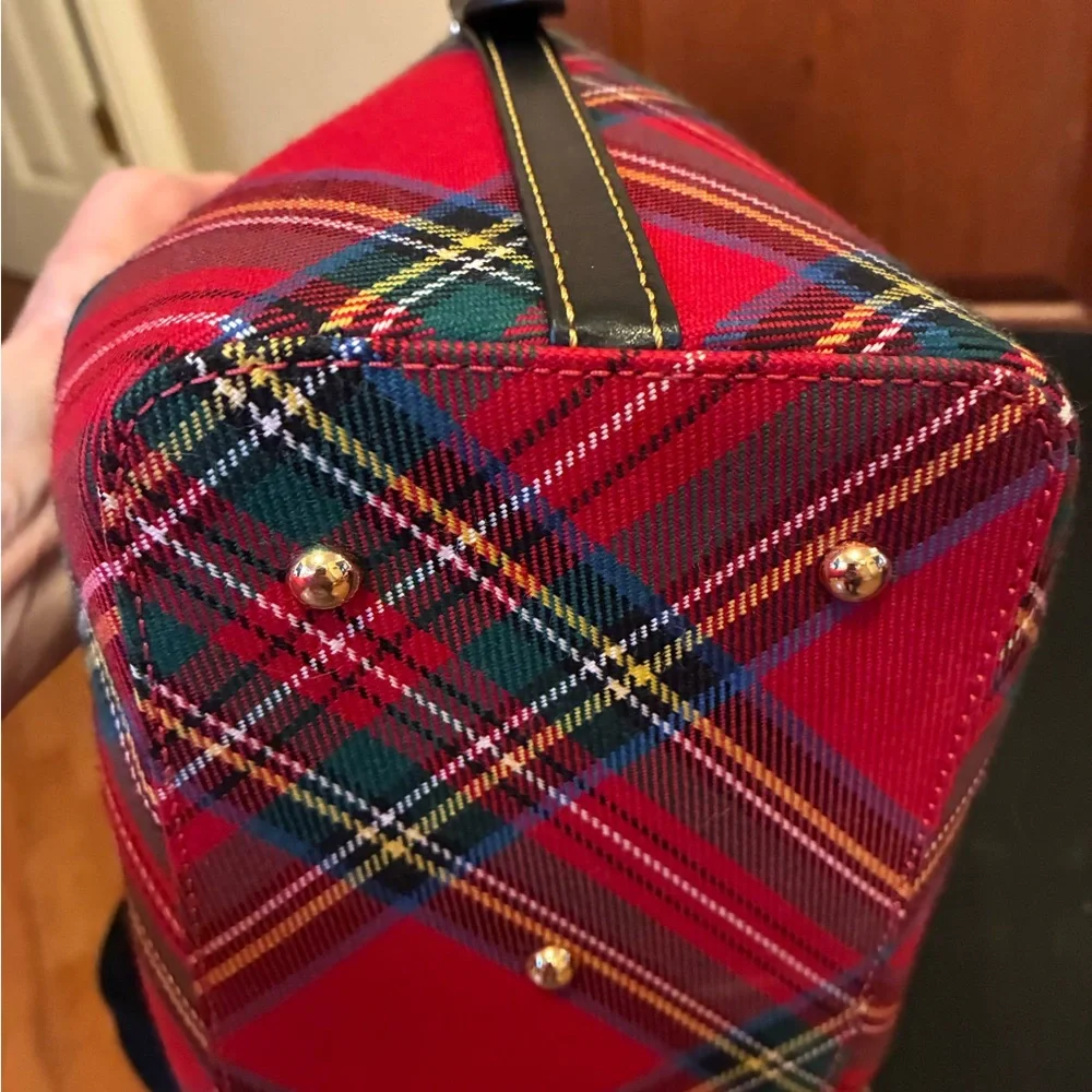 Dooney & Bourke Red and Green Plaid Mini Barlow - Picture 7 of 16